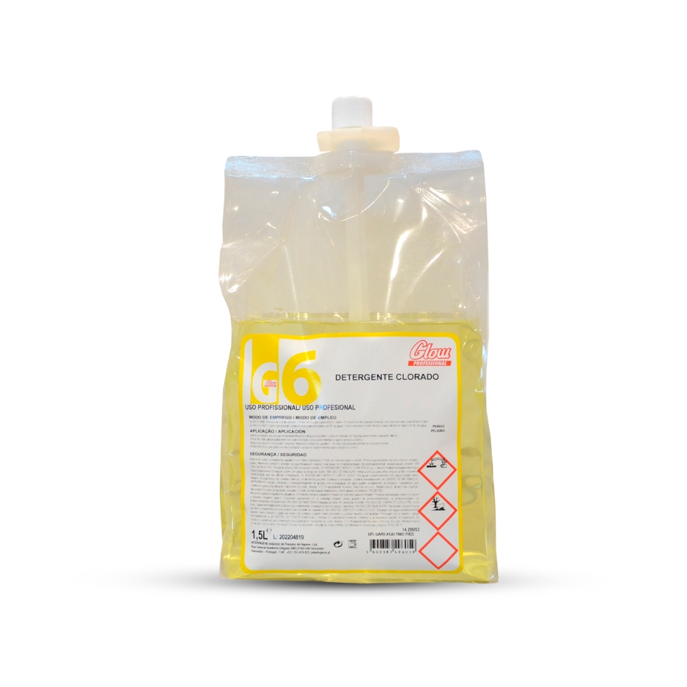 5600387496059-G6 -  Detergente Clorado - 1,5L