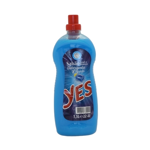 5604655684421-YES - Detergente Roupa SABÃO AZUL E BRANCO - 1,5L (22 Doses)