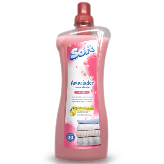 5600387494130-SOFT - Amaciador Concentrado Rosas - 80 Doses